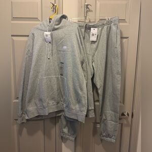 Nike Grey Pullover Hoodie and Joggers Set (3xl)